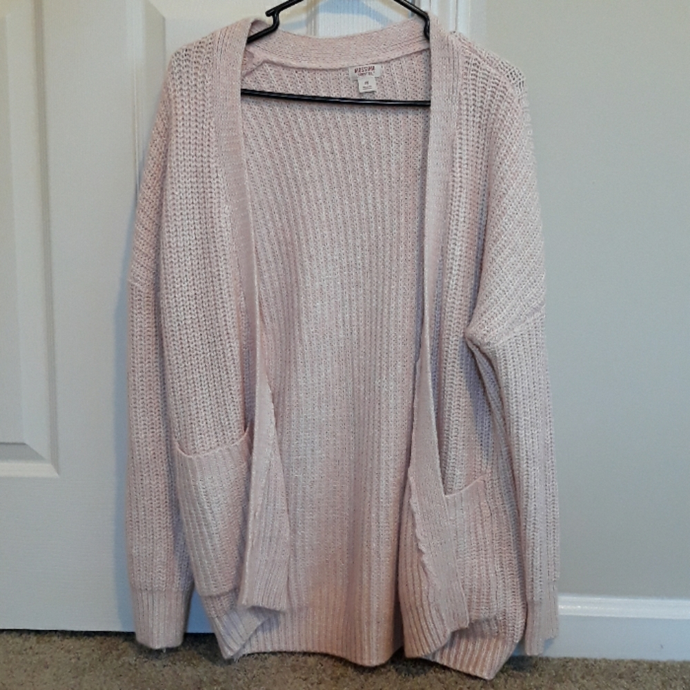 Mossimo Pink Sweater Cardigan